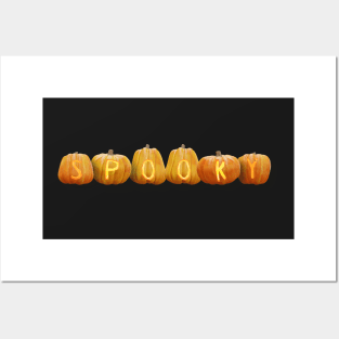 SPOOKY Jack o'lantern pumpkins (perfect for Halloween) Posters and Art